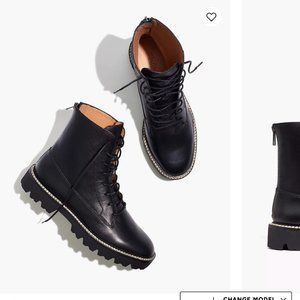Madewell Citwalk Lugsole Lace Up Boot NWOT